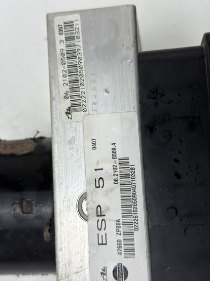 2005-2008 Nissan Pathfinder ABS Pump Anti Lock Brake Module 47660-ZP00A OEM