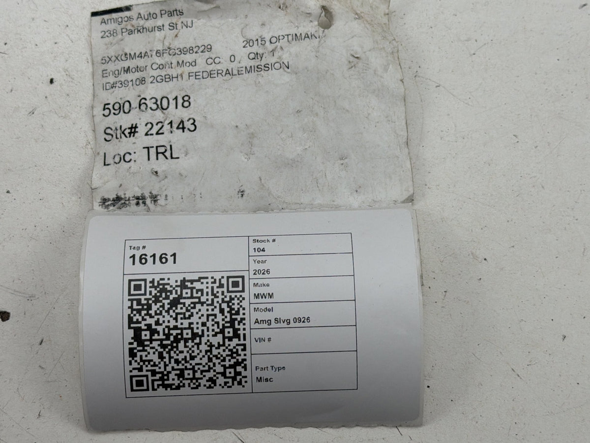 2014-2015 Kia Optima 2.4L Automatic Engine Control Module ECM ECU OEM