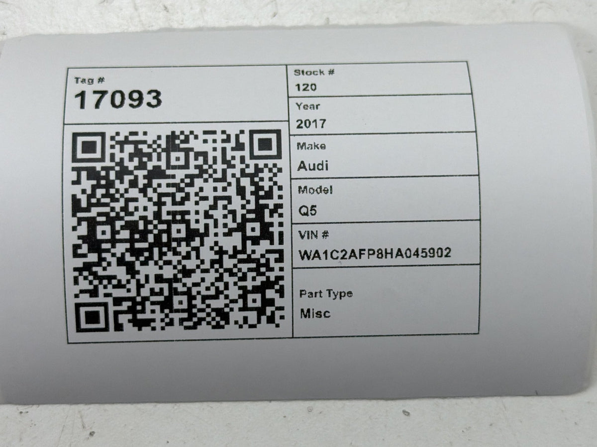2013-2017 Audi Q5 Onboard Supply Body Control Module 8K0907063DF OEM