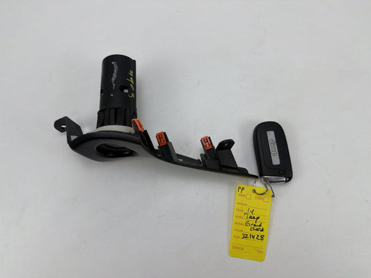2014-2015 Jeep Grand Cherokee Engine Start Stop Ignition Switch Button w/Key OEM