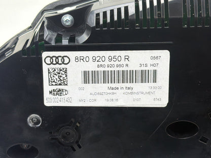 2013-2017 Audi Q5 Instrument Gauge Cluster Speedometer 8R0920950R OEM