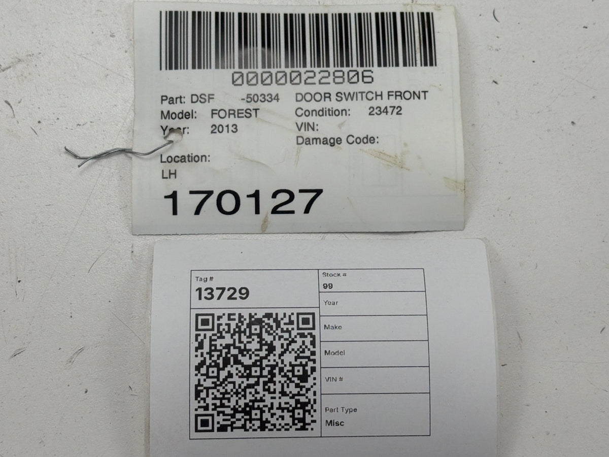 2009-2013 Subaru Forester Front Left Driver Side Master Power Window Switch OEM