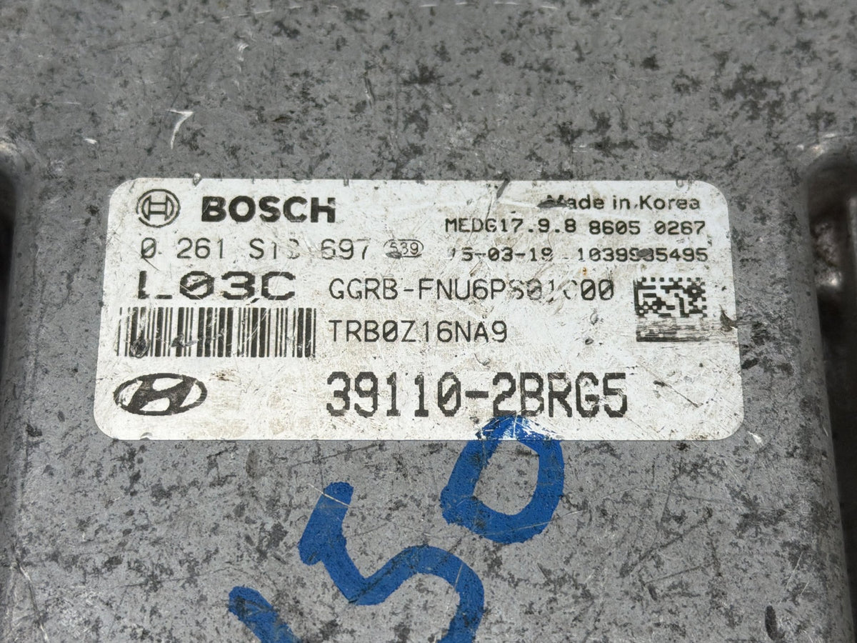 2015-2017 Hyundai Accent Engine Computer Control Module Unit ECU 39110-2BRG5 OEM