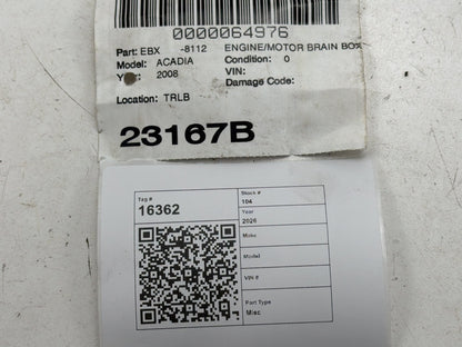 2008 GMC Acadia Engine Control Module ECU ECM 12625340 OEM