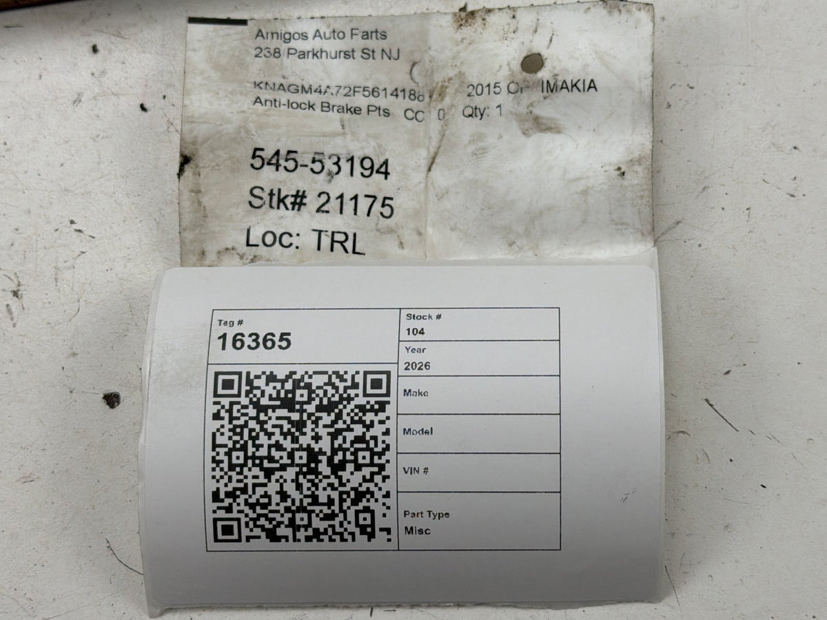 2014-2015 Kia Optima Anti-lock Brake Abs Pump Module BE60030902 OEM