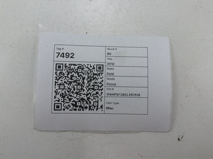 2012-2014 Ford Focus MK2 Negative Battery Cable AV6N10C679BB OEM