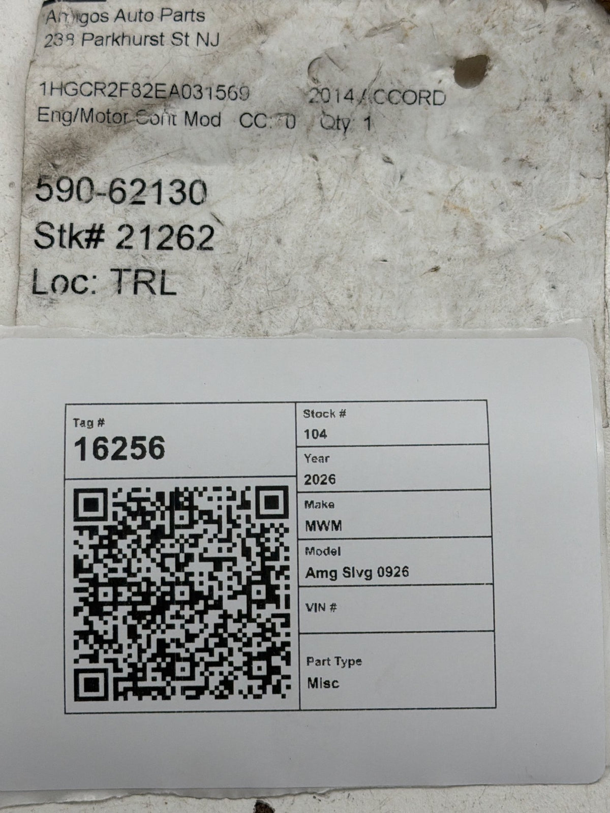 2011-2014 Honda Accord Engine Computer Control Module 37820-5A3-L21 OEM