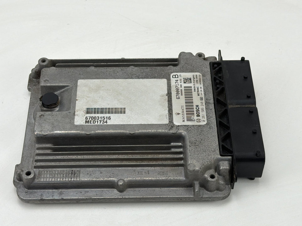2014-2017 Maserati Quattroporte 3.0L V6 Engine Control Module ECU 670031516 OEM