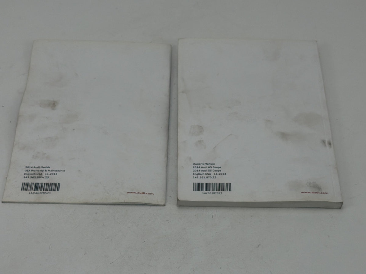 2014 Audi A5 S5 Coupe Owners Manual Portfolio User Guide OEM