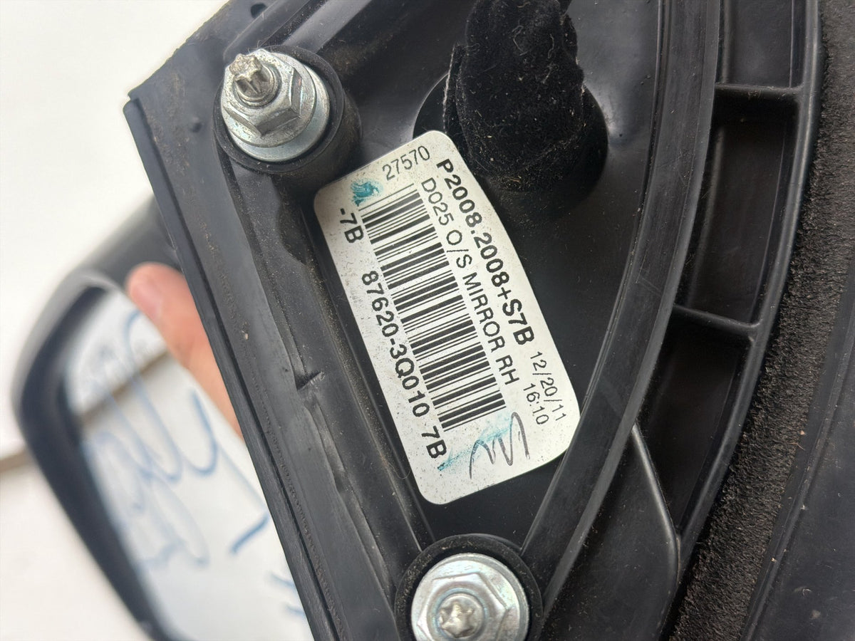 2011-2014 Hyundai Sonata Right Passenger Side Power Door Mirror 87620-3Q010 OEM