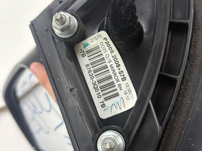 2011-2014 Hyundai Sonata Right Passenger Side Power Door Mirror 87620-3Q010 OEM