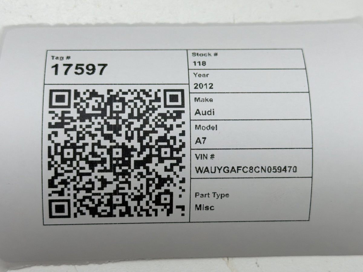 2012-2018 Audi A7 4G Body Comfort Anti Theft Keyless Entry Access Control Module