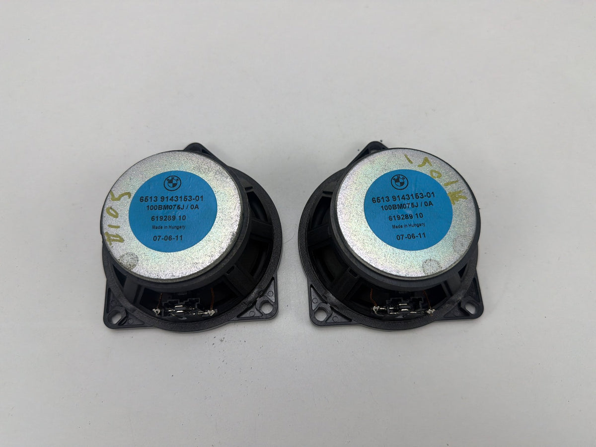2009-2011 BMW 335i xDrive Rear Left & Right Side Door Speaker Set of 2 OEM