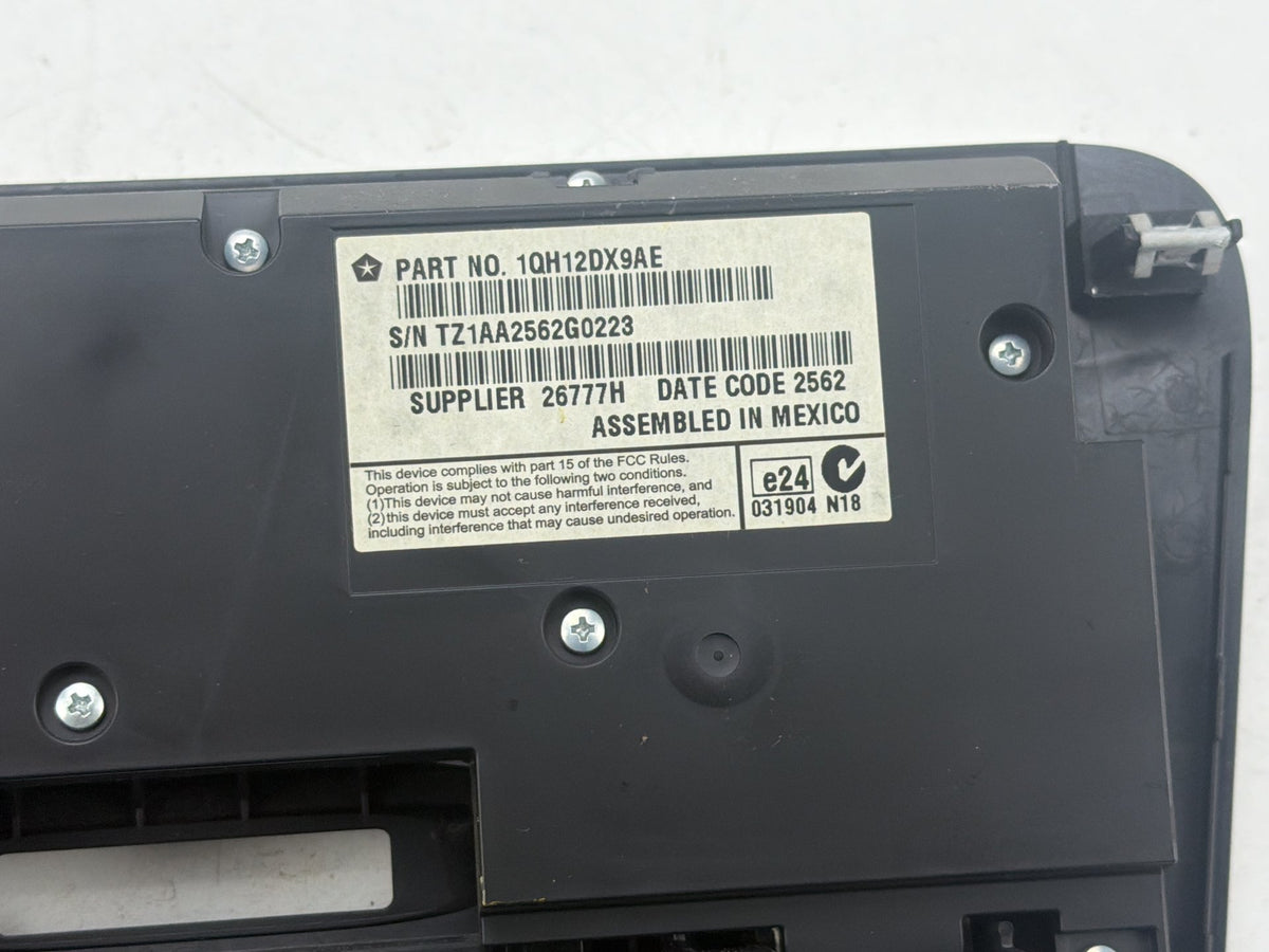 2011-2014 Dodge Charger Radio Audio Climate Control Switch Panel 1QH12DX9AE OEM
