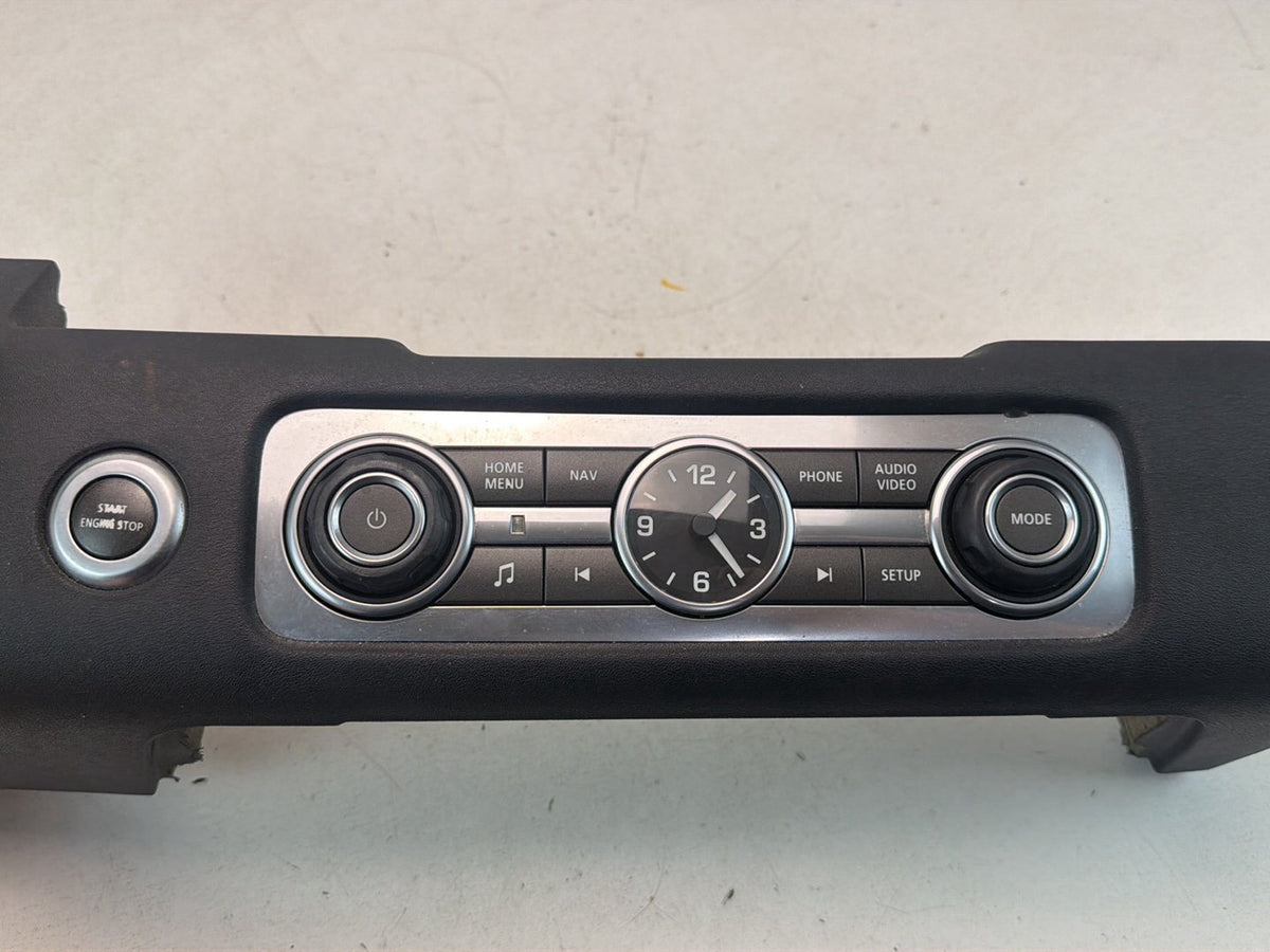 2012-2013 Land Rover Range Rover Sport Trim Panel Audio Control Clock Switch OEM