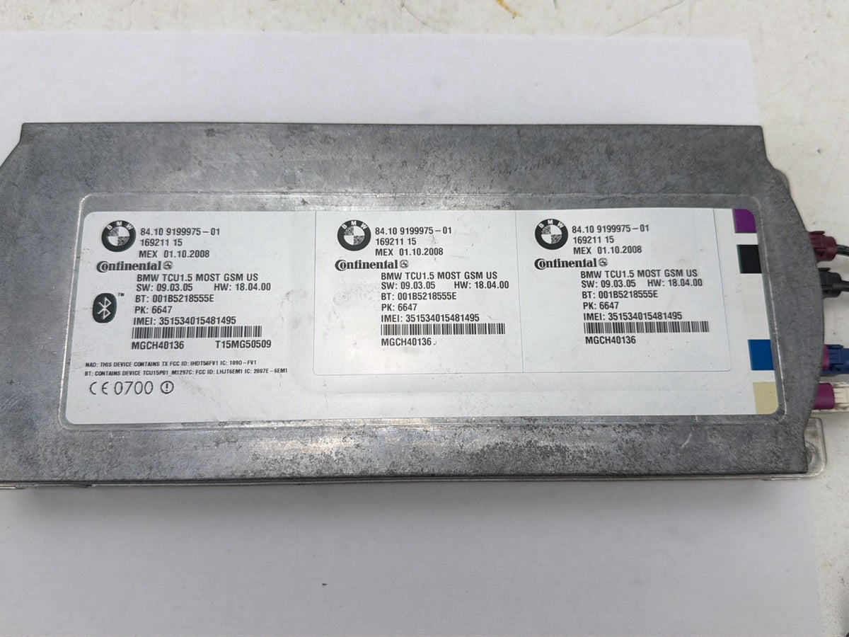 2008-2010 BMW 528i E60 Telematics Bluetooth Communication Control Module OEM