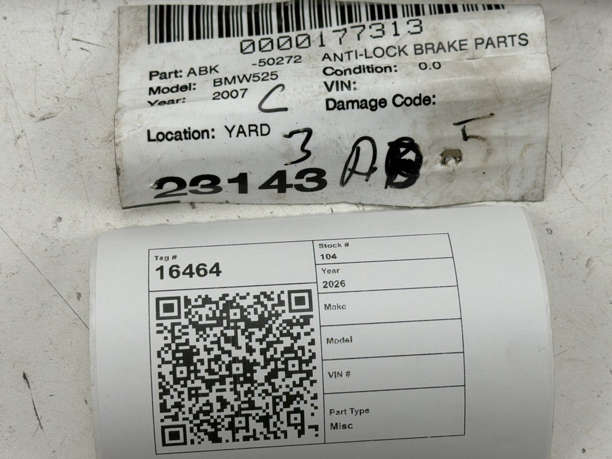 2006-2007 BMW 525I - ABS Anti-Lock Brake Pump Module 0 265 950 668 OEM