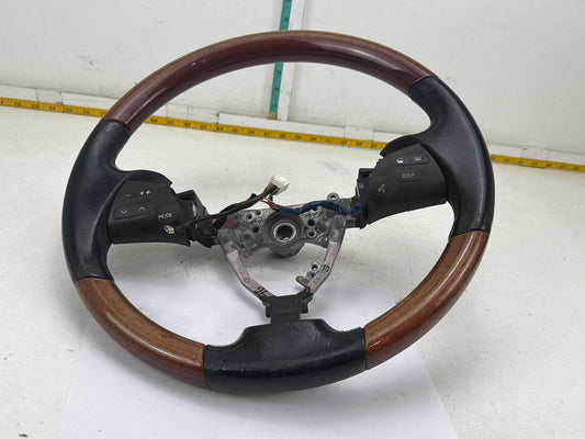 2007-2009 Lexus ES350 S190-Wood Leather Steering Wheel Cruise Controls OEM