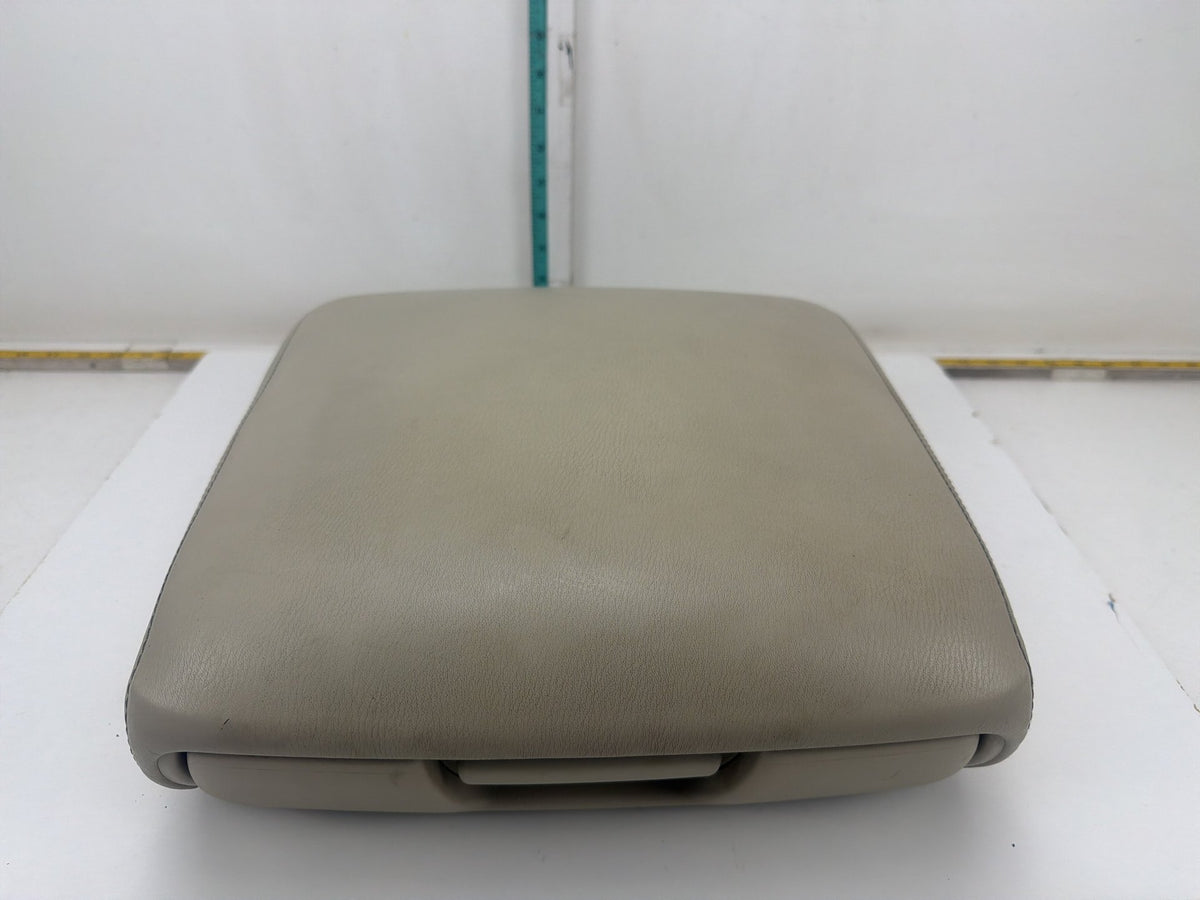2011-2013 Infiniti QX56 Front Center Console Lid Armrest Beige Leather OEM