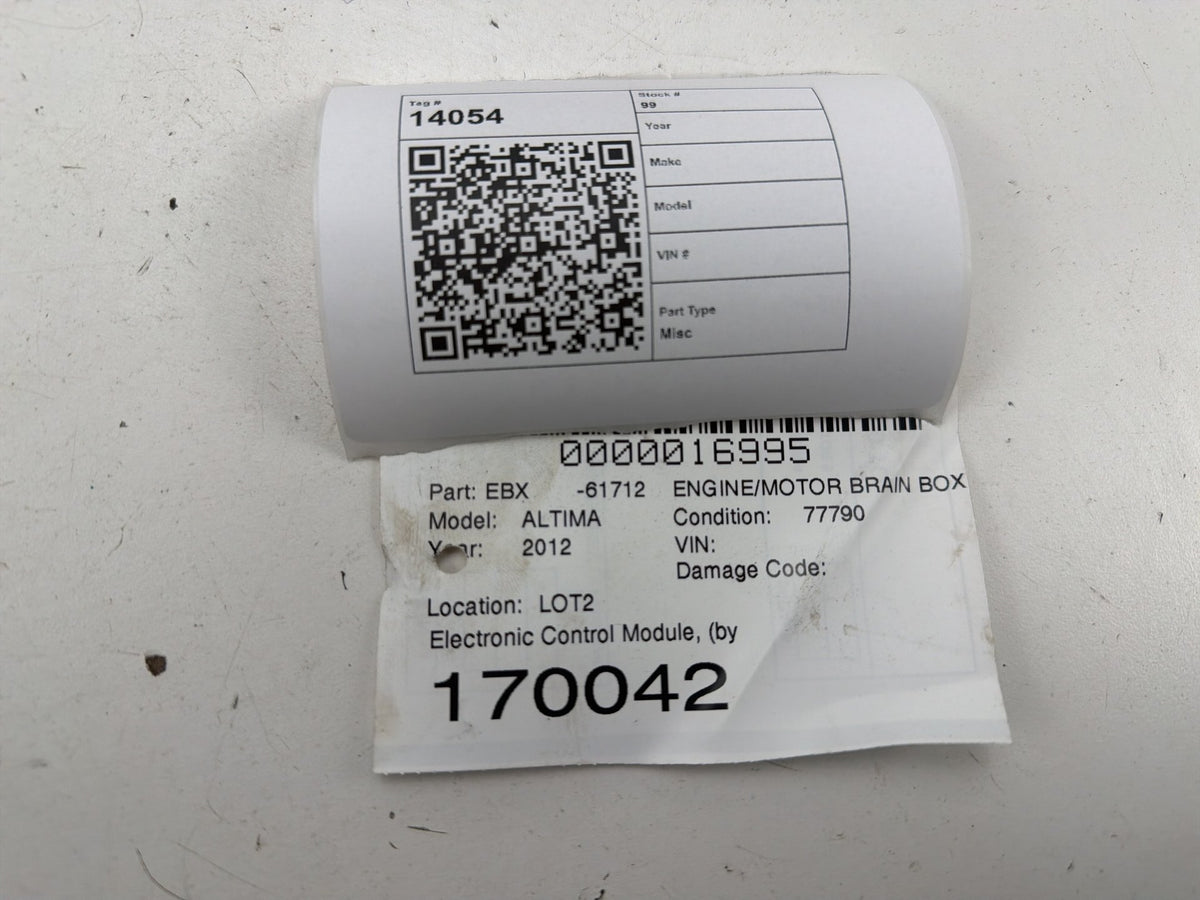 2011-2013 Nissan Altima Engine Control Computer MEC112-130 B1 OEM