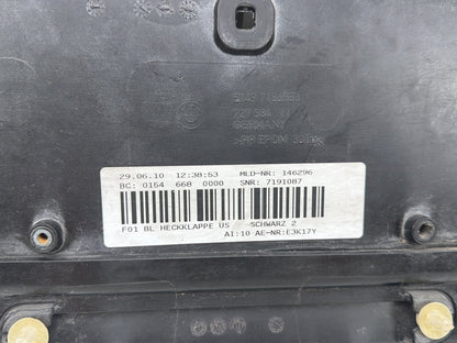 2009-2015 BMW 740i Rear Trunk Lid Centre Garnish License Plate Trim Panel OEM