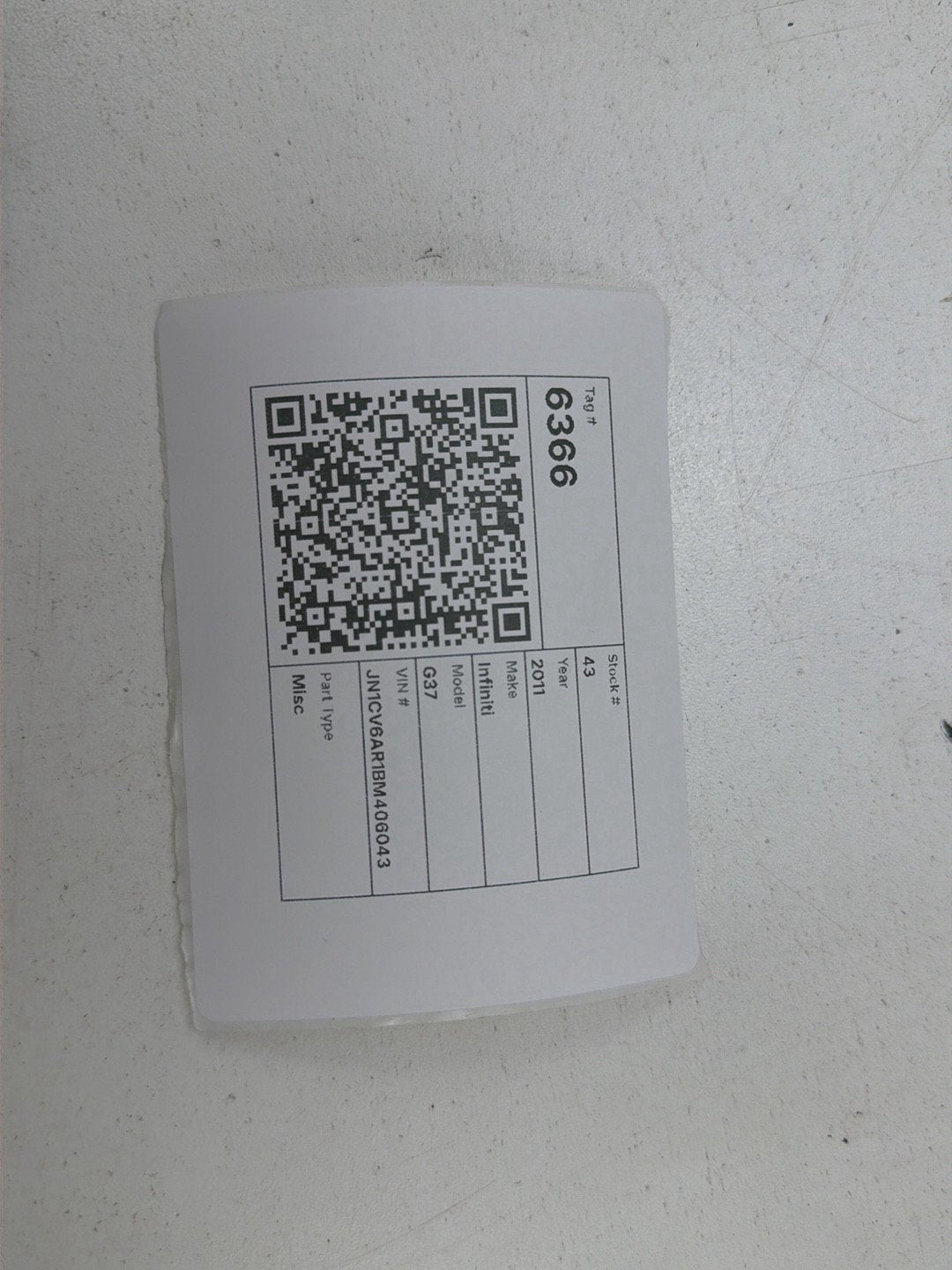 2009-2013 Infiniti G37 Yaw Stability Rate Sensor Control Module 0265005806 OEM