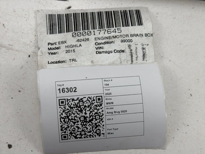 2014-2016 Toyota Highlander Engine Control Module ECM ECU OEM