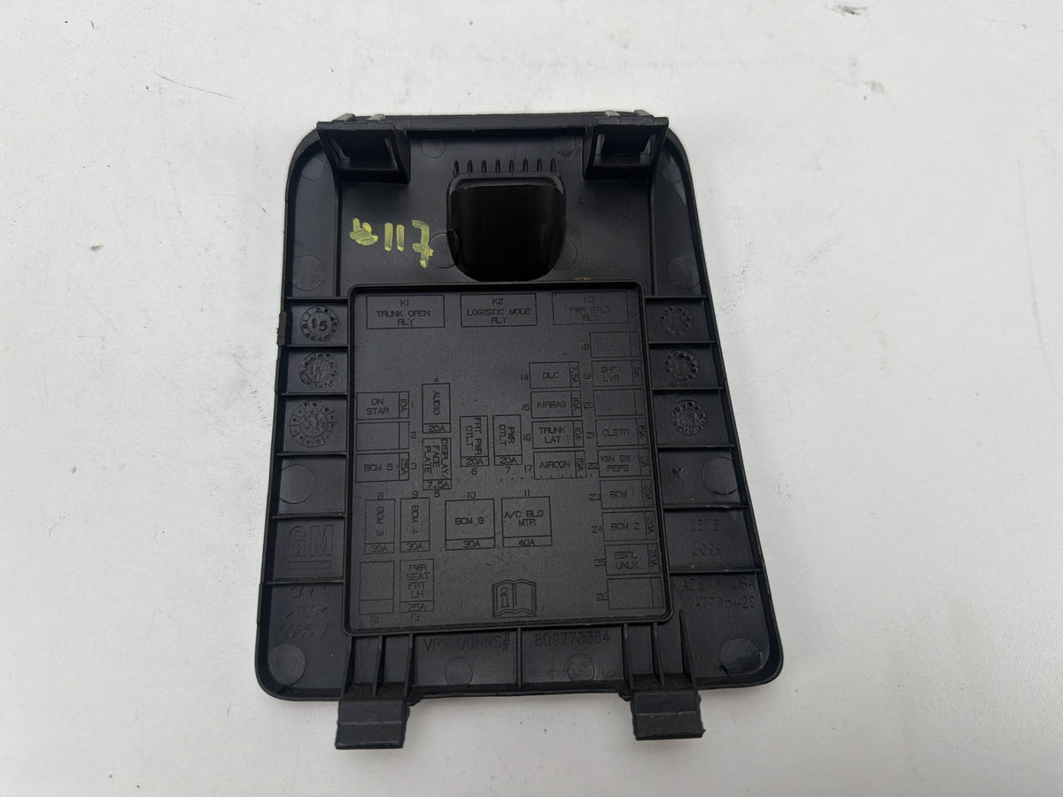 2011-2016 Chevrolet Cruze Fuse Box Panel Access Trim Cover Door 809773364 OEM