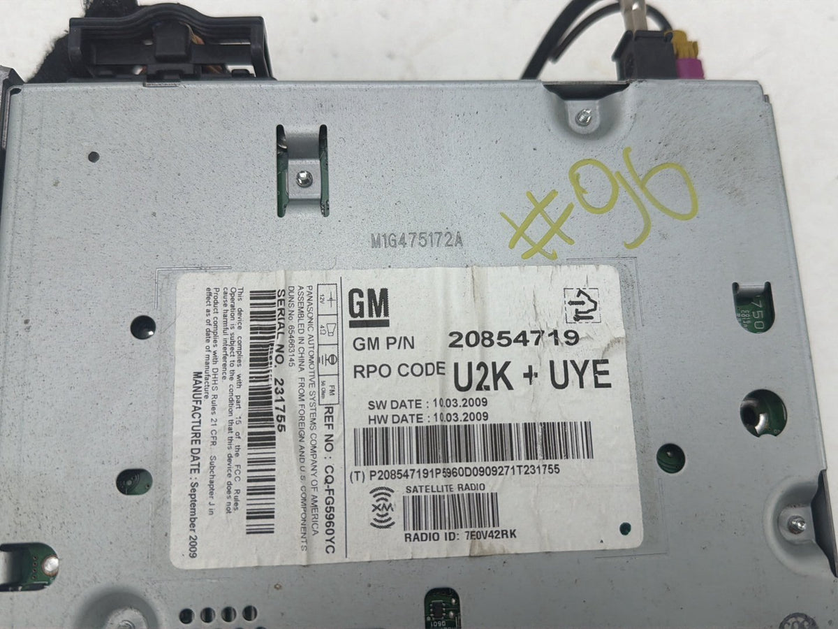 2010-2012 Buick LaCrosse Dash Radio Receiver AM FM XM CD MP3 Player Unit OEM