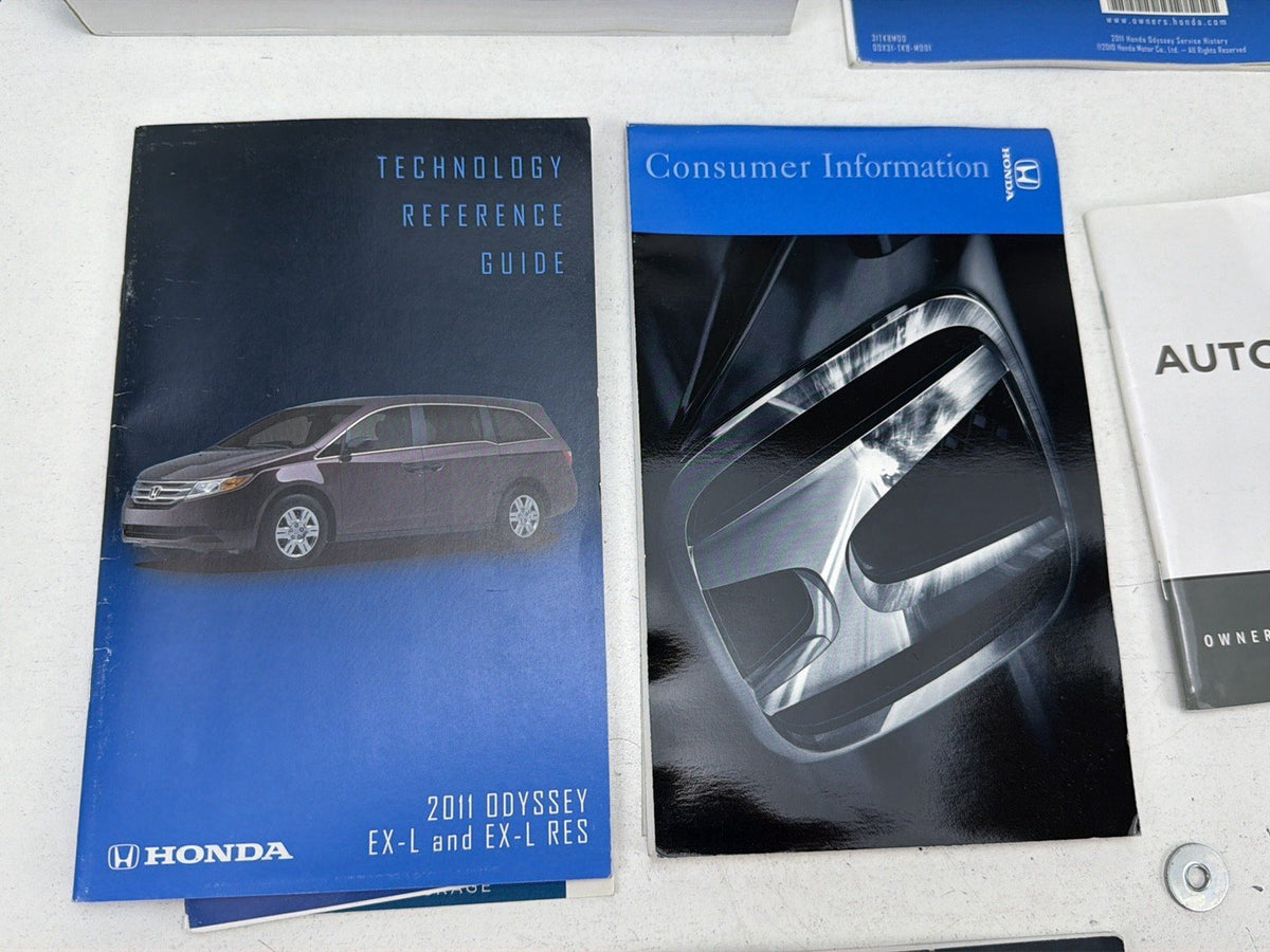 2011 Honda Odyssey Owners Manual Set w/ Case Technology Reference Guide OEM