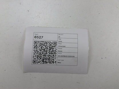 2012-2018 Chevrolet Sonic High Note Tone Horn Signal Alarm Siren E30055306 OEM