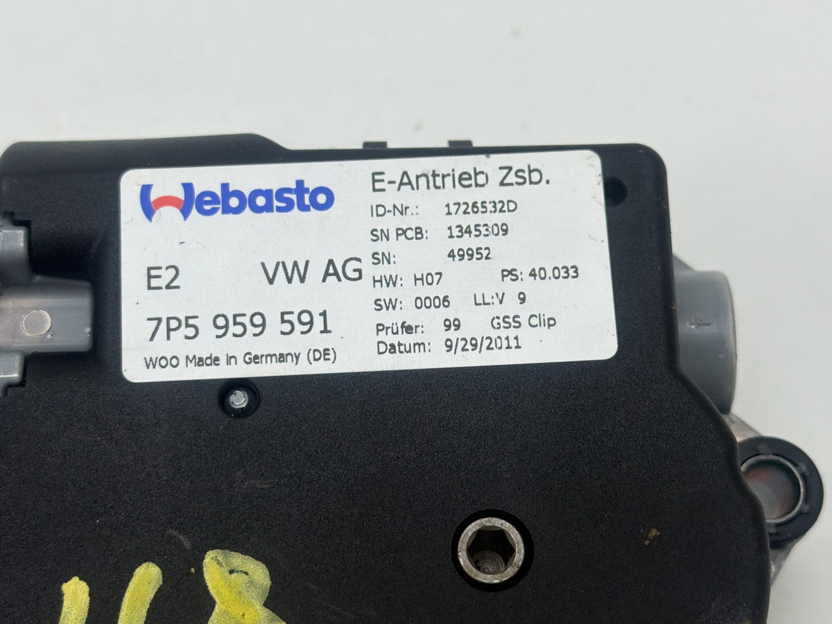 2012-2018 Audi A7 A6 Sunroof Motor Actuator Assembly 4G8959591 OEM