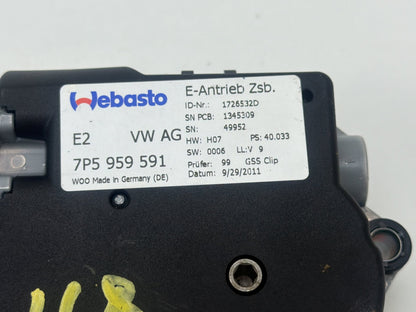 2012-2018 Audi A7 A6 Sunroof Motor Actuator Assembly 4G8959591 OEM