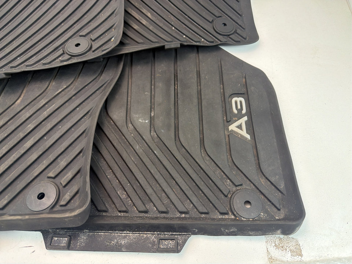 2015-2020 Audi A3 8V All Weather Floor Carpet Cover Liner Mat Set 8V5061502 OEM