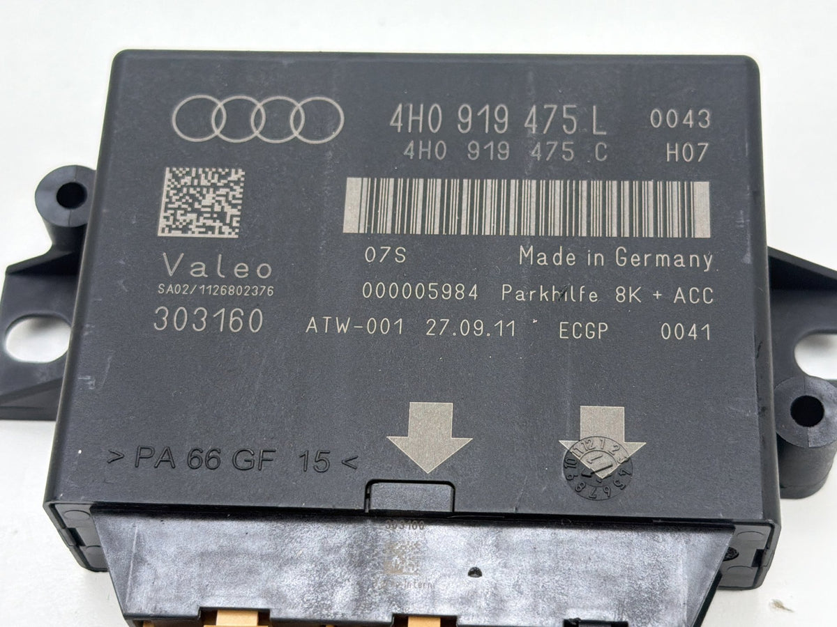 2012-2018 Audi A7 Parking Aid Assist Control Module 4H0919475L OEM