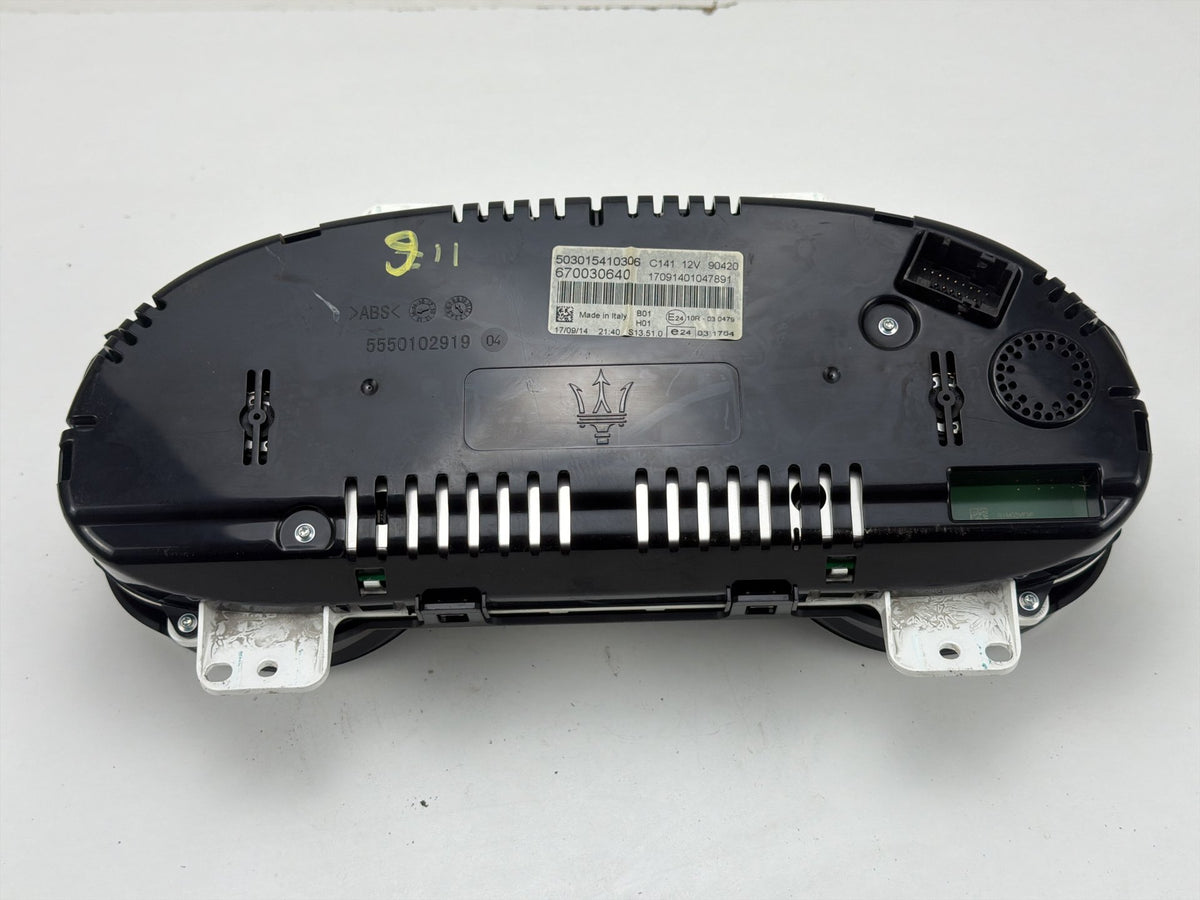 2014-2017 Maserati Ghibli Speedometer Instrument Gauge Cluster 670030640 OEM