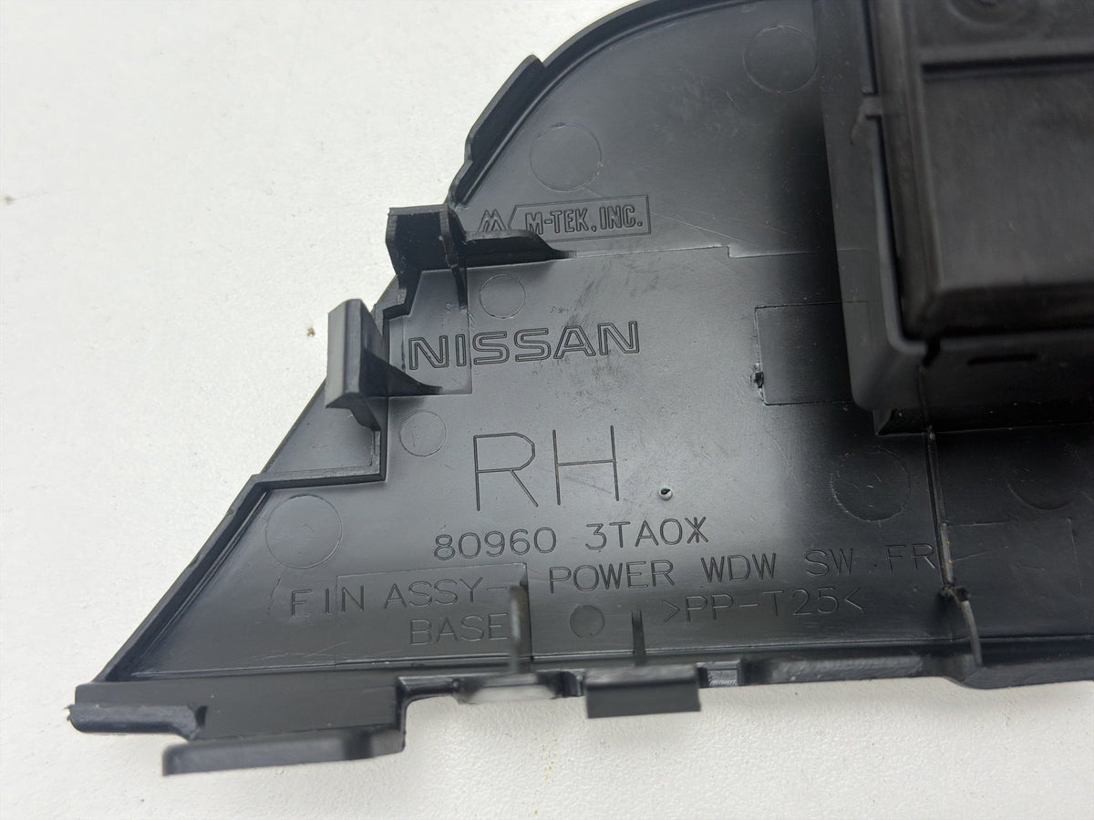 2013-2018 Nissan Altima-Front Right Passenger Door Window Switch 80960-3TA0X OEM
