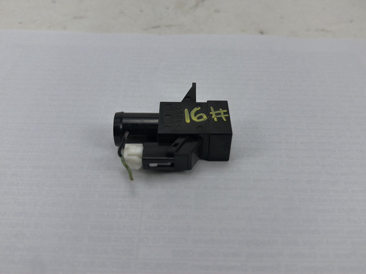 2014-2021 Infiniti Q50 Power Brake Booster Vacuum Pressure Switch Sensor OEM