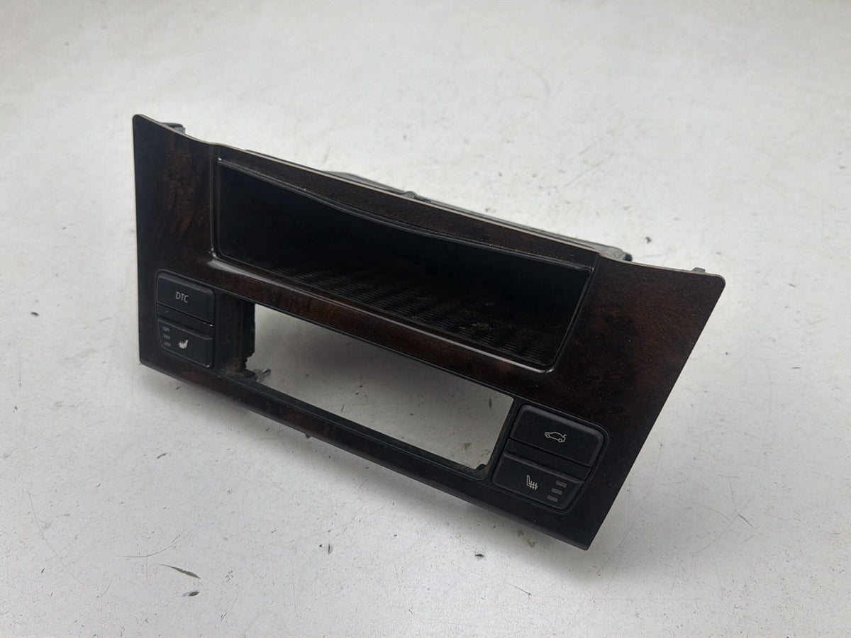 2008-2010 BMW 528i E60 Front Center Dash Storage Tray Box w/ Switch Panel OEM
