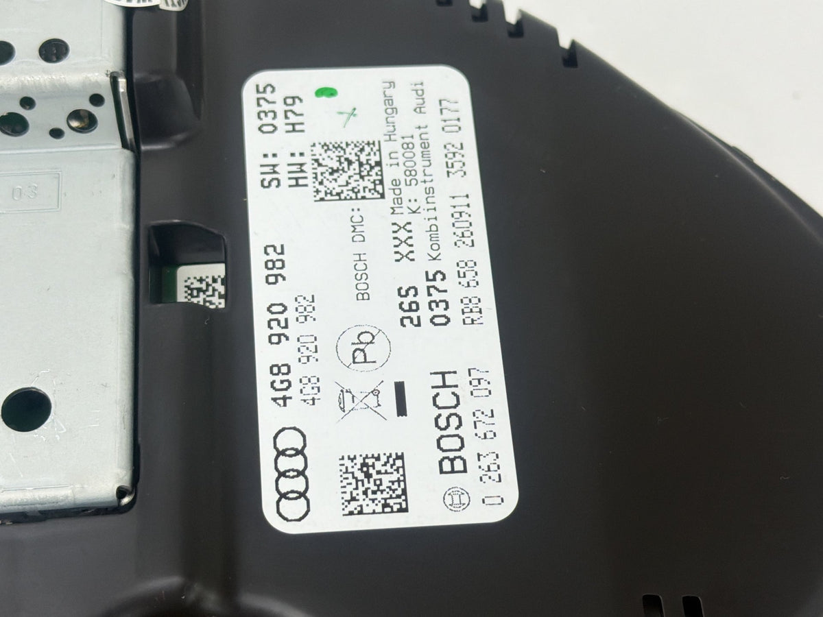 2012-2015 Audi A7 Instrument Gauge Cluster Speedometer 4G8 920 982 OEM