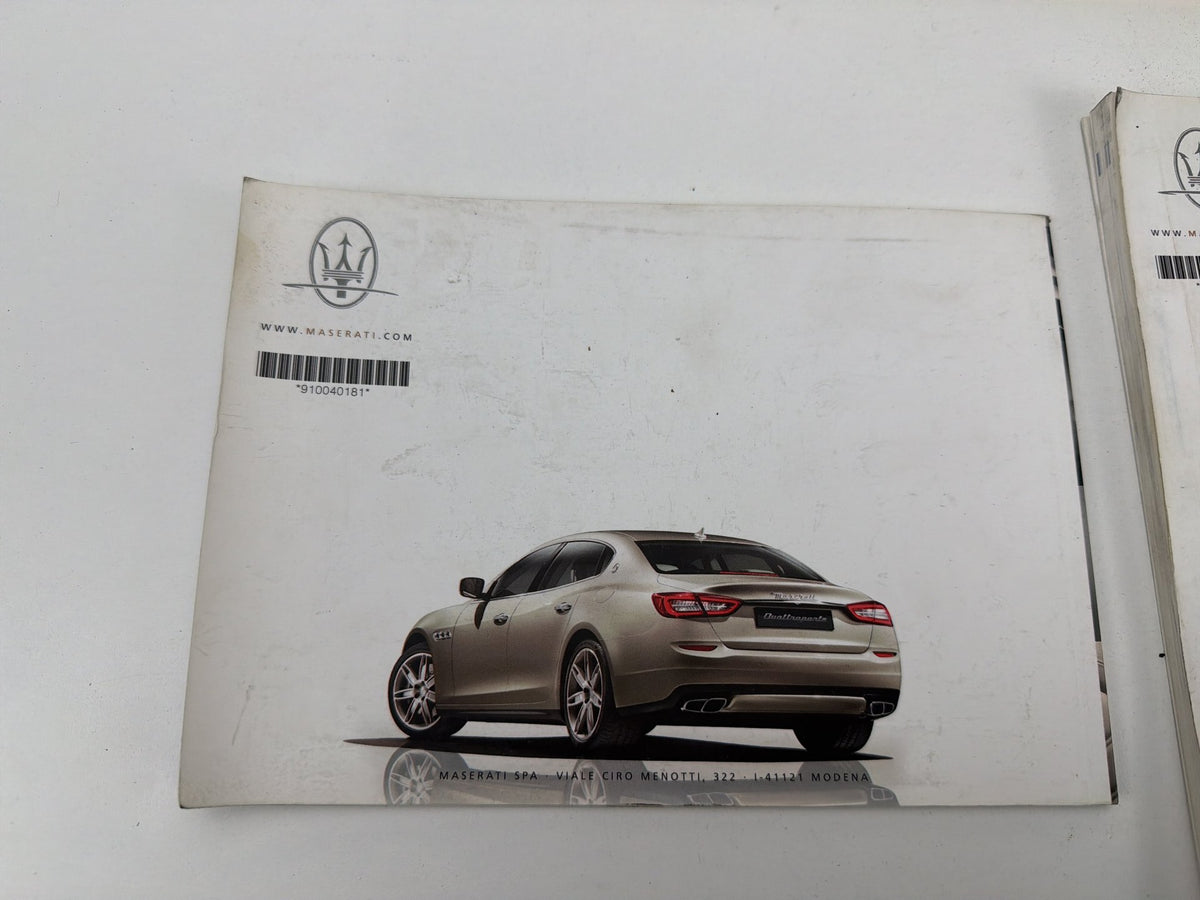2015 Maserati Quattroporte M156 Owner's Manual Guide BooK Set 2018244 OEM