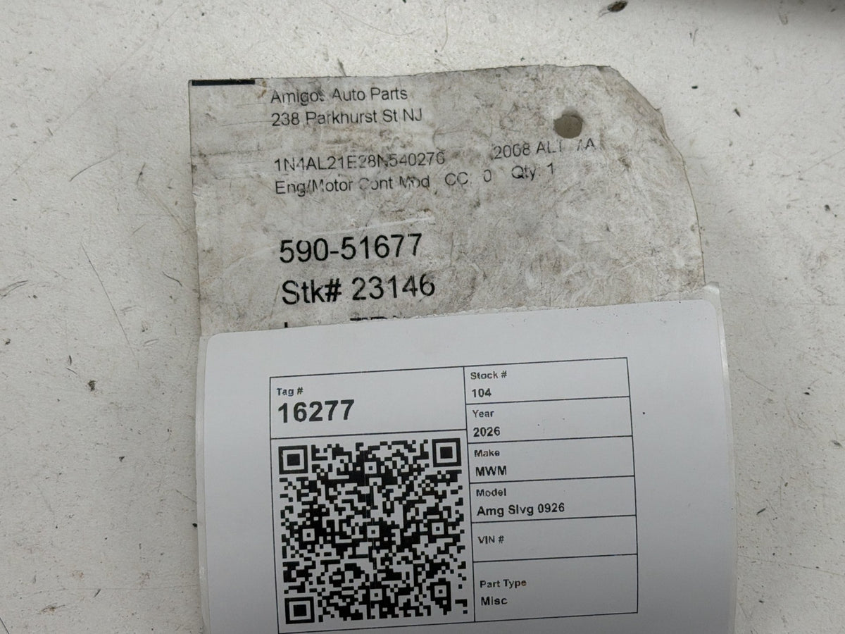 2008 Nissan Altima 2.5L Engine Control Module ECM ECU PCM MEC120-152 A1 OEM