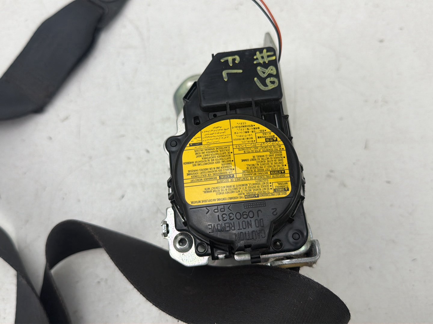 2007-2009 Lexus ES350 S190 Front Left Driver Side Seat Belt J090331 OEM