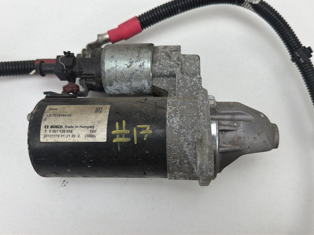 2014 BMW X1 E84 SUV Starter Motor 7638194 OEM