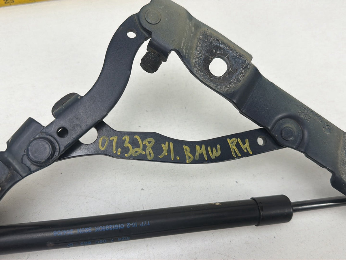 2007-2008 BMW 328xi Rear Left Right Side Trunk Lid Hinge Set OEM