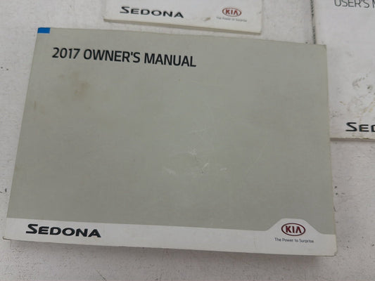 2017 Kia Sedona Owners Manual Set with Case Multimedia Guide Warranty Book OEM