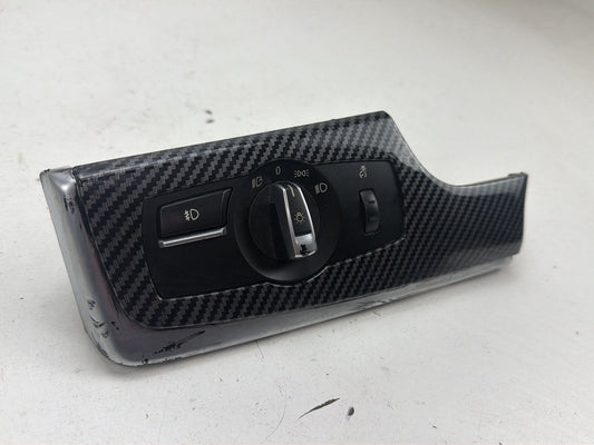 2011-2016 BMW 550i xDrive Headlight Fog Light Control Switch w/ Bezel Trim OEM