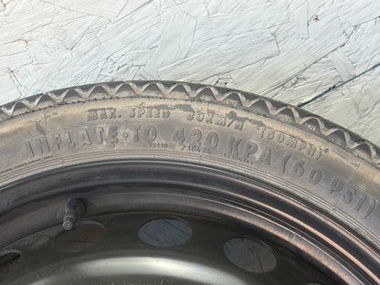 2012-2018 Audi A7 19" Space Saver Spare Wheel Tire 105/70R19 85M 4G0601027 OEM