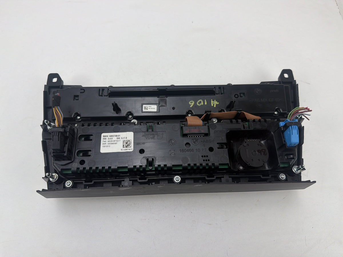 2011-2016 BMW 550i xDrive Center AC Climate Heater Media Radio Control Panel OEM