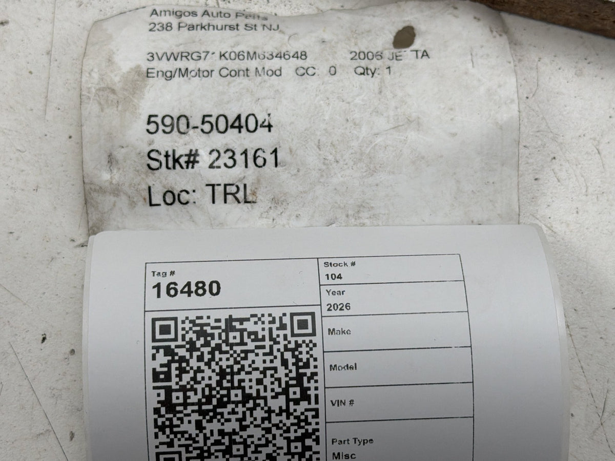 2006 Volkswagen Jetta 2.5L Engine Control Module Unit ECU 07K906032M OEM